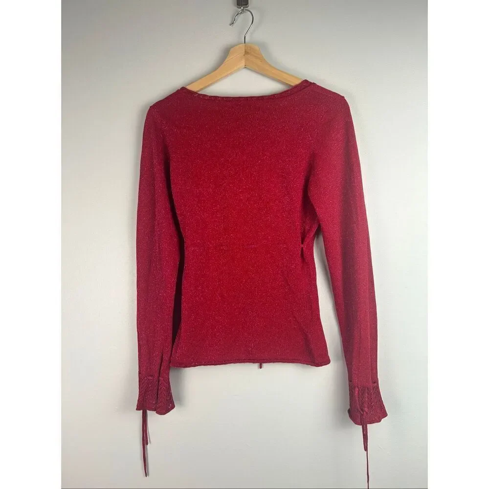 Vintage Y2K Betsey Johnson Button Front Cardigan Sweater